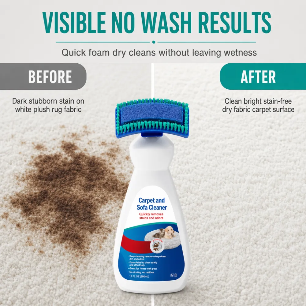 Waterless Fabric & Carpet Foam Cleaner