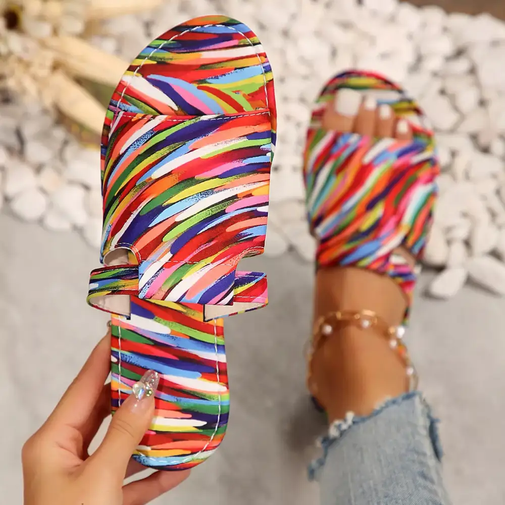 Flats Open Sandals