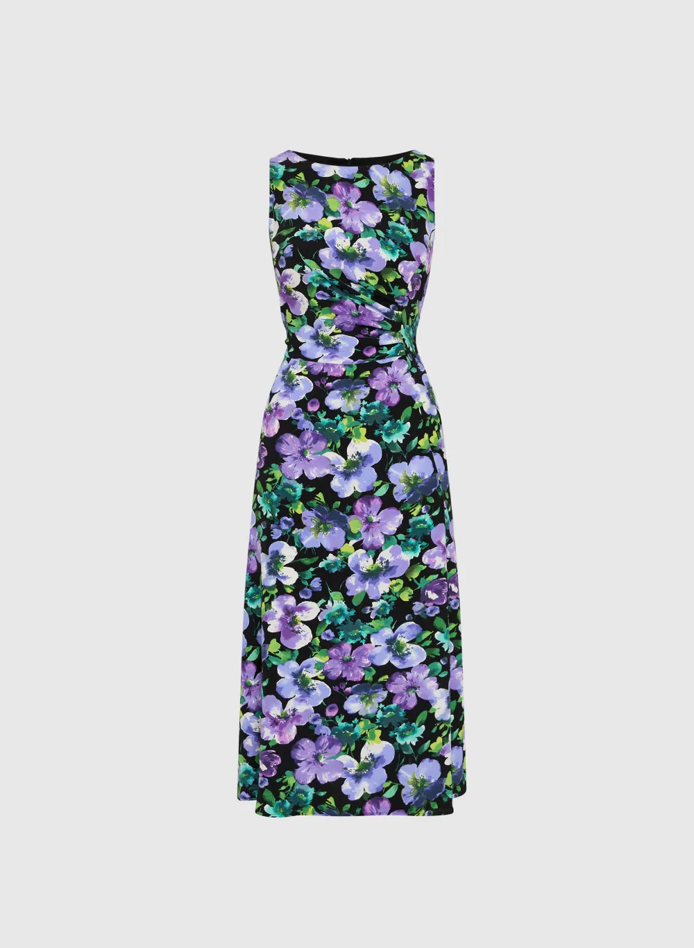 Floral Print Round Neck Dress
