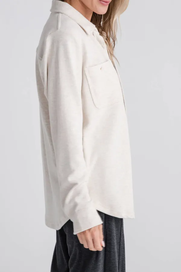Thread and Supply Lewis Shirt - heather oatmeal