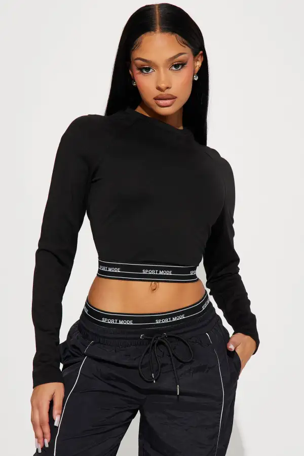 My Moment Windbreaker Pant Set - Black