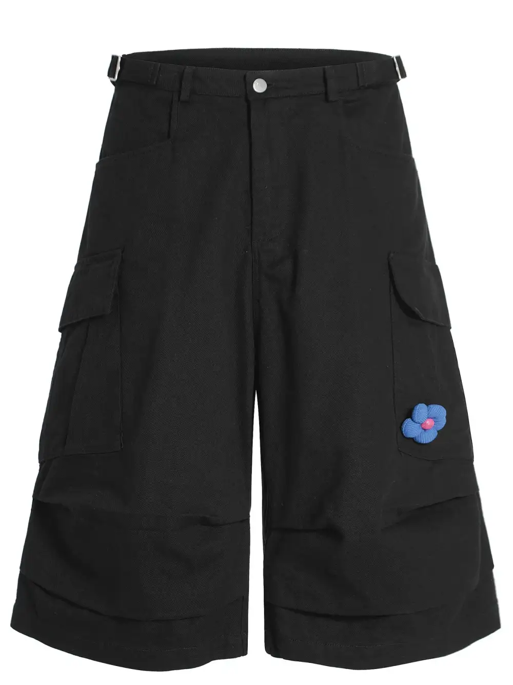 Wide Leg Utility Casual Shorts