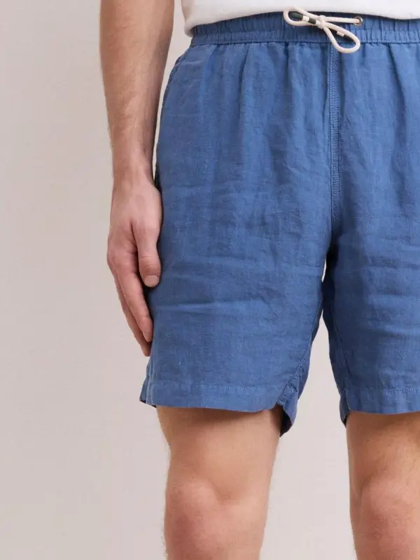 Loose Casual Comfortable Breathable Coronet Blue Swim Trunks