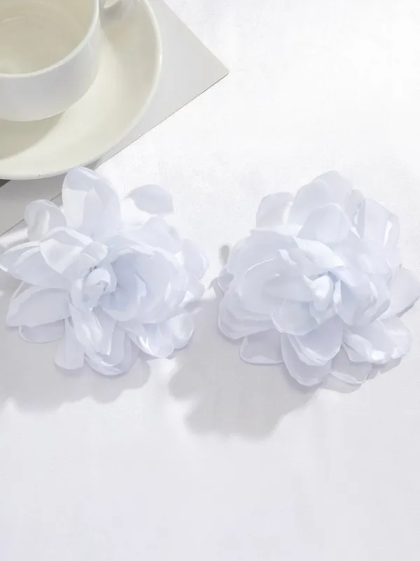 Banquet Party 3D Flower Earrings Music Festival Holiday Female Jewelry