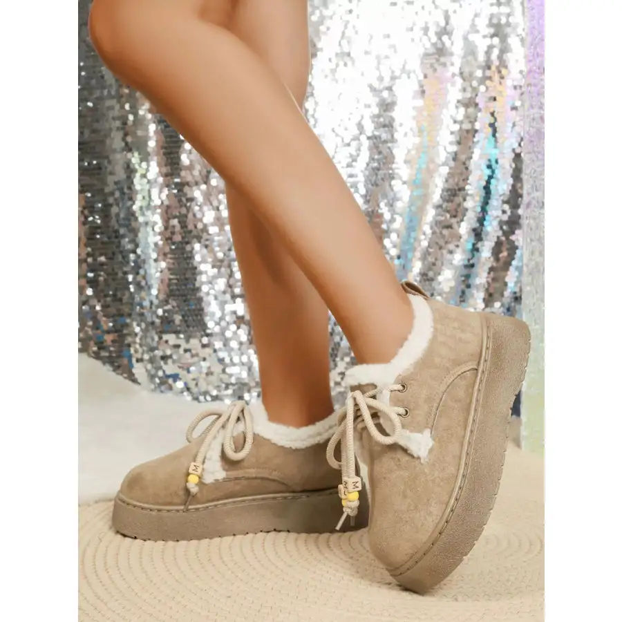 Round Toe Platform Boots