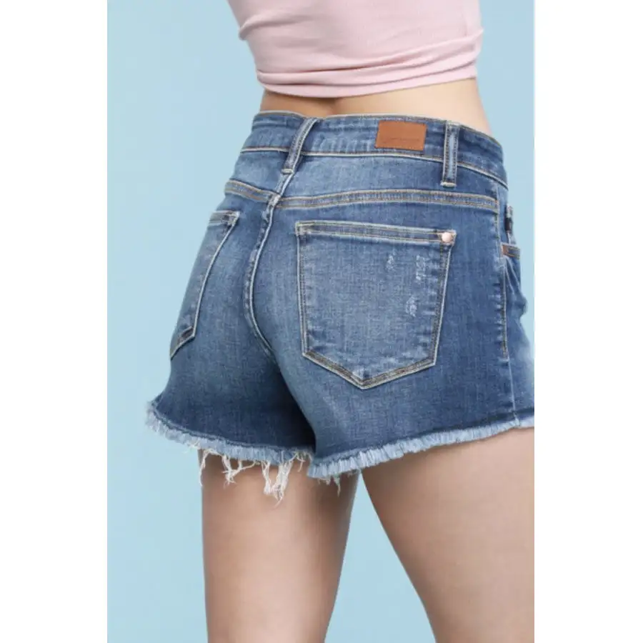 Cutoff Denim Shorts Dark