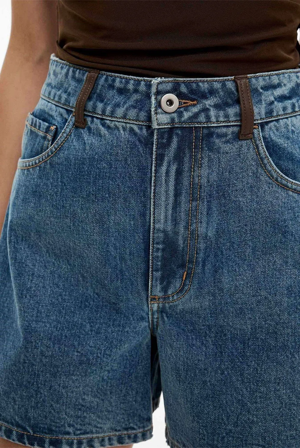 Relaxed Fit Denim Shorts