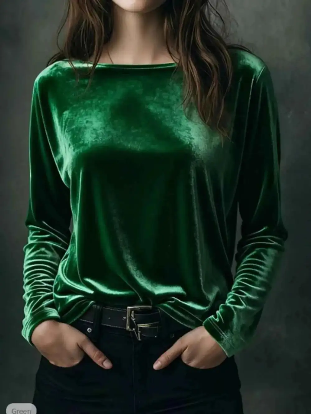 Velvet Long Sleeve T-Shirt