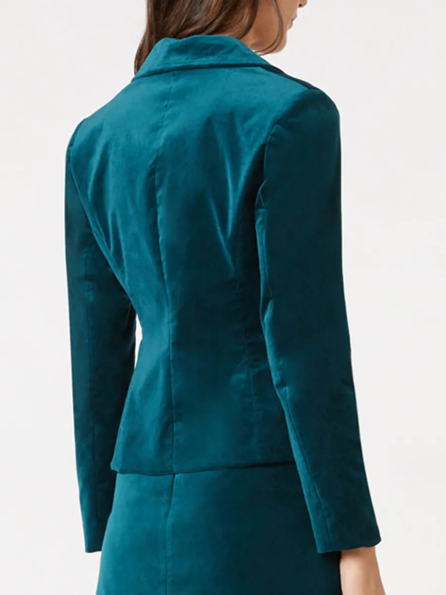 Women's velvet blazer