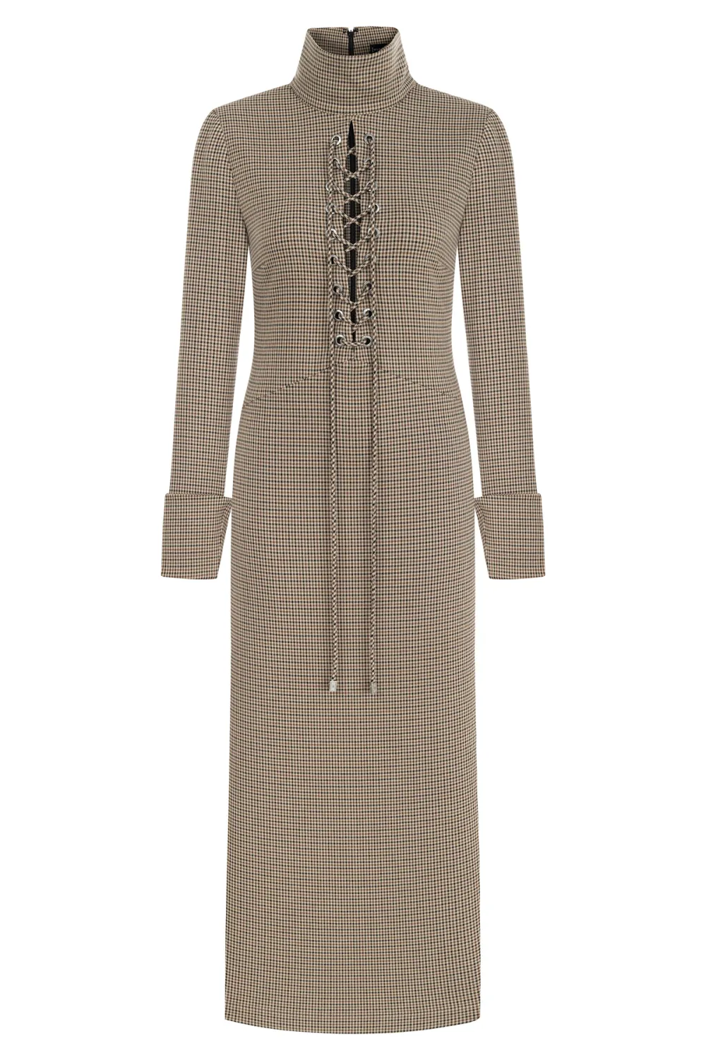 Midi Dress-Brown