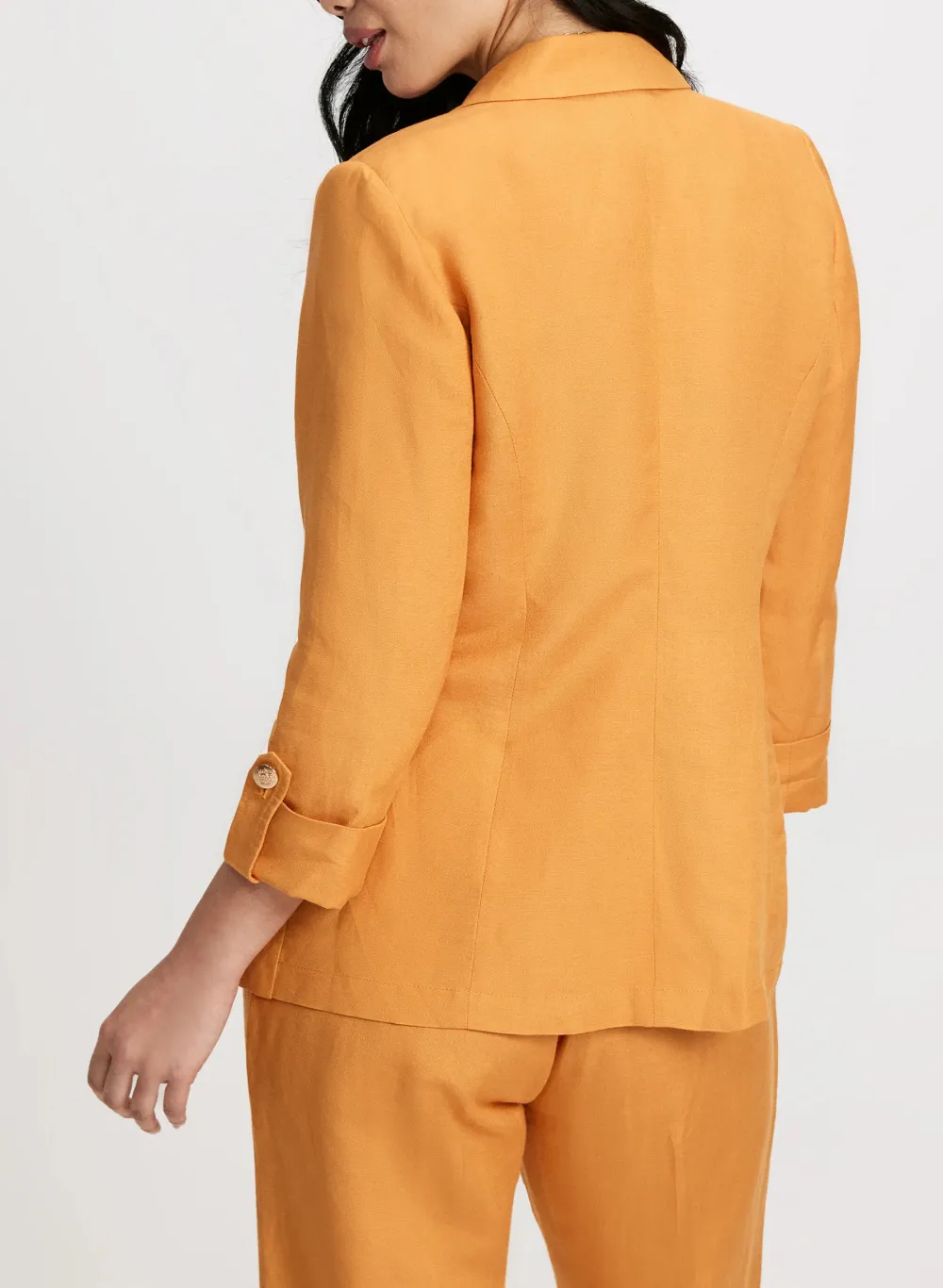 Ivory Linen Blend Blazer