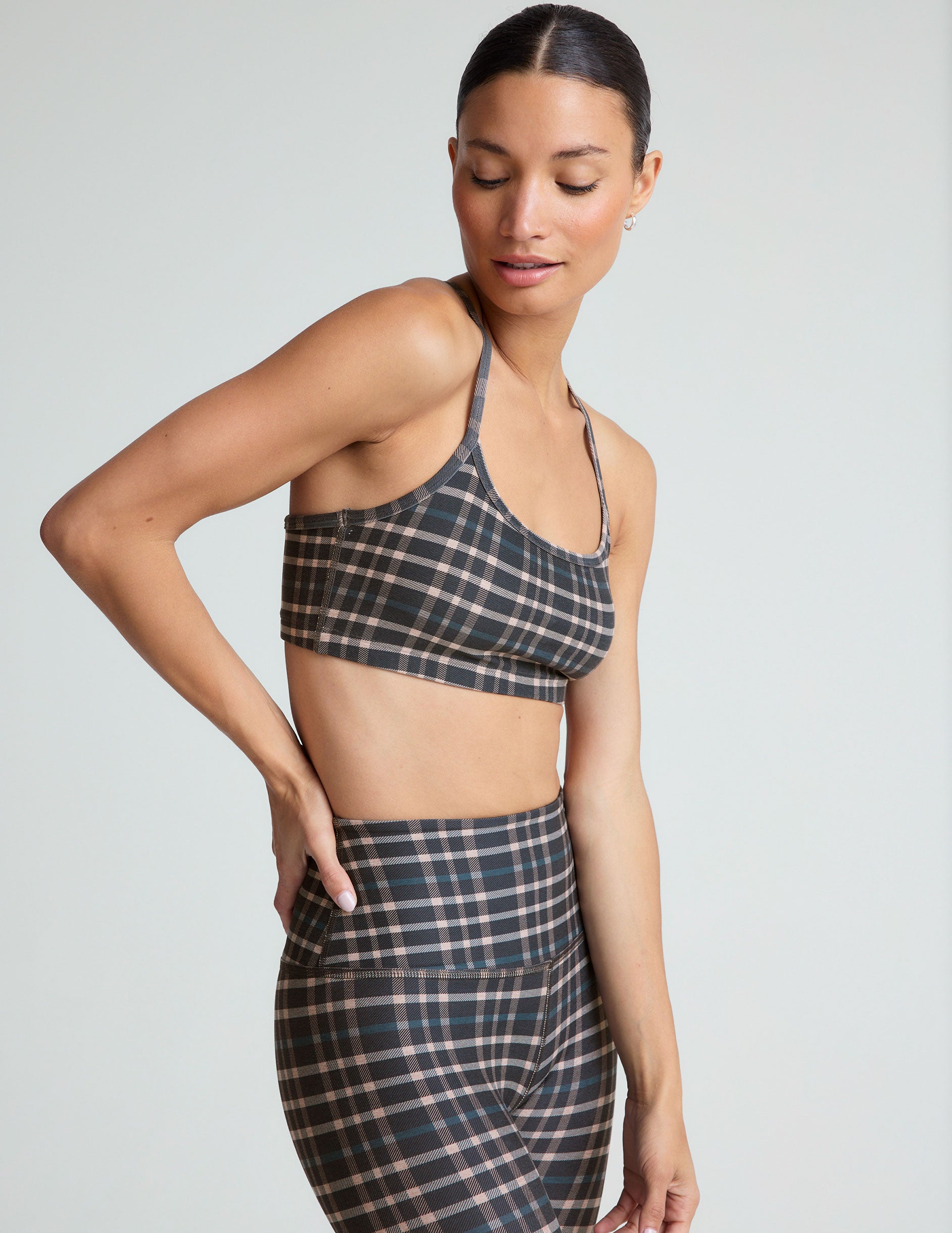 Preppy Plaid SoftMark Slim Racerback Bra