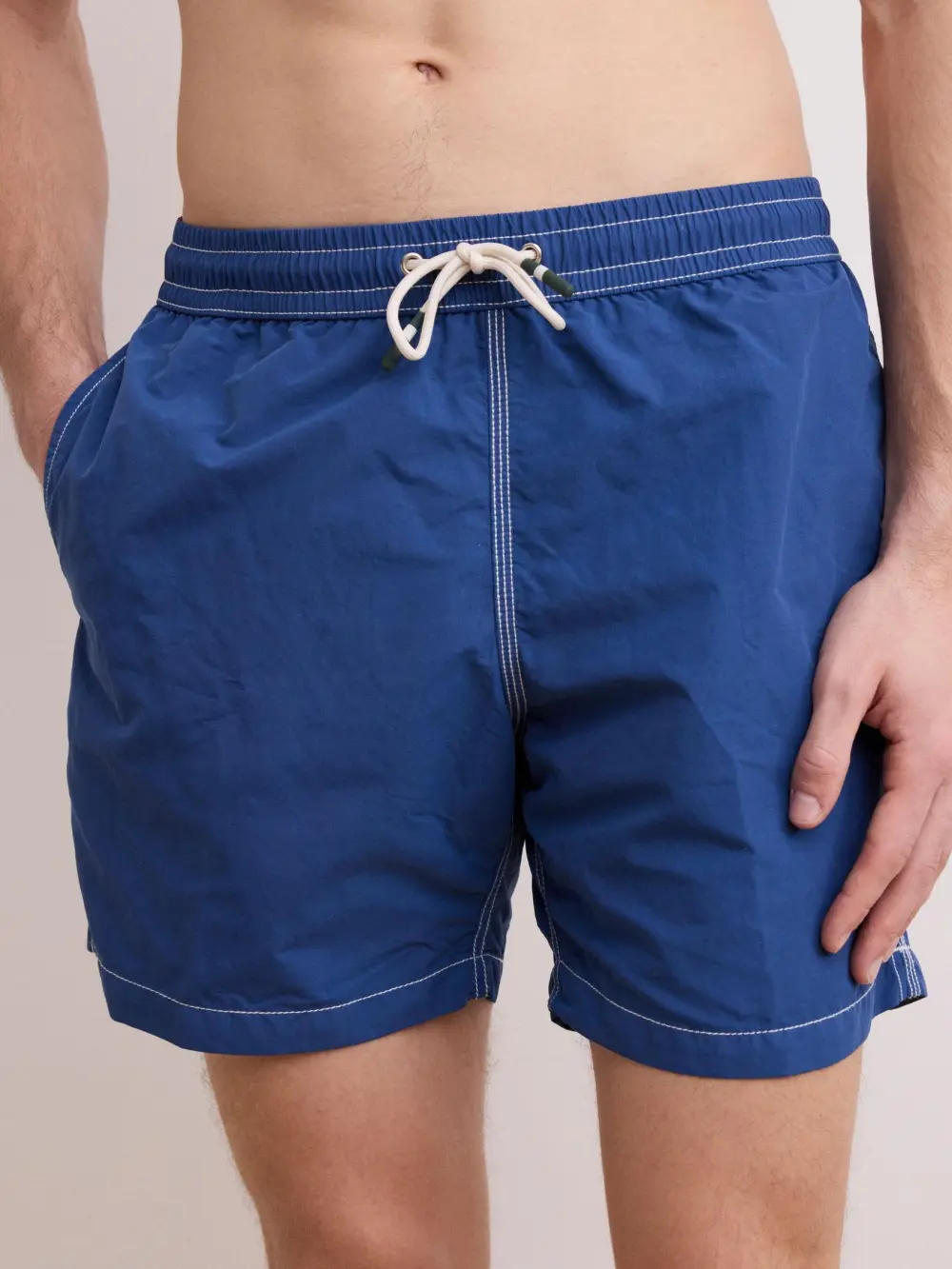 Loose Casual Comfortable Breathable Dark Blue Swim Trunks
