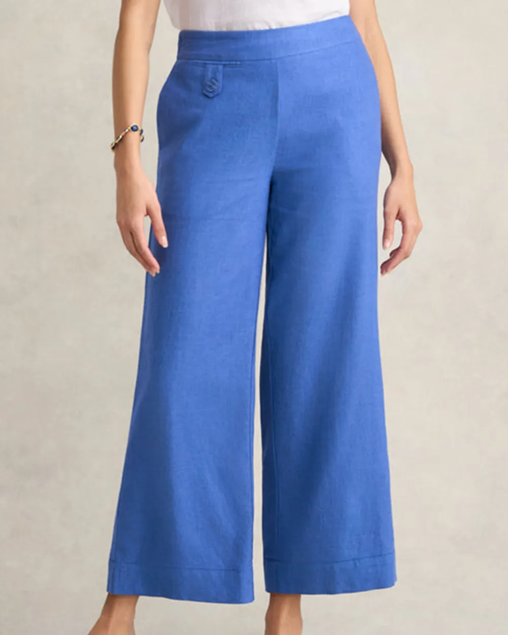 Pocket Detail Wide Leg Pant