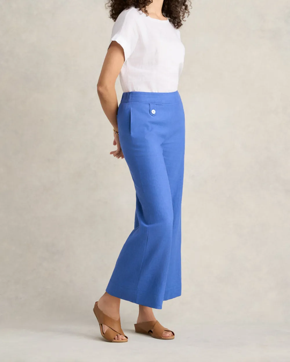 Pocket Detail Wide Leg Pant