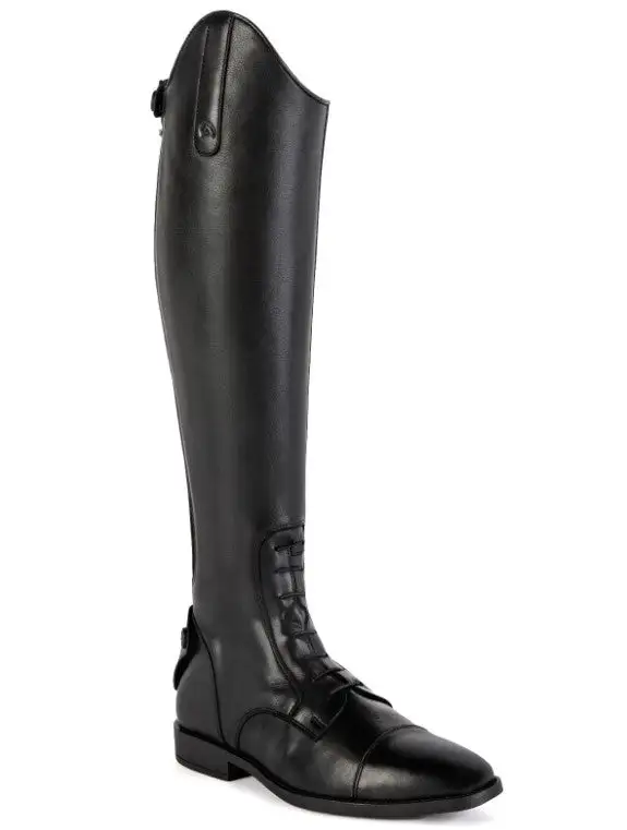 Versatile Zip Leather Riding Boots