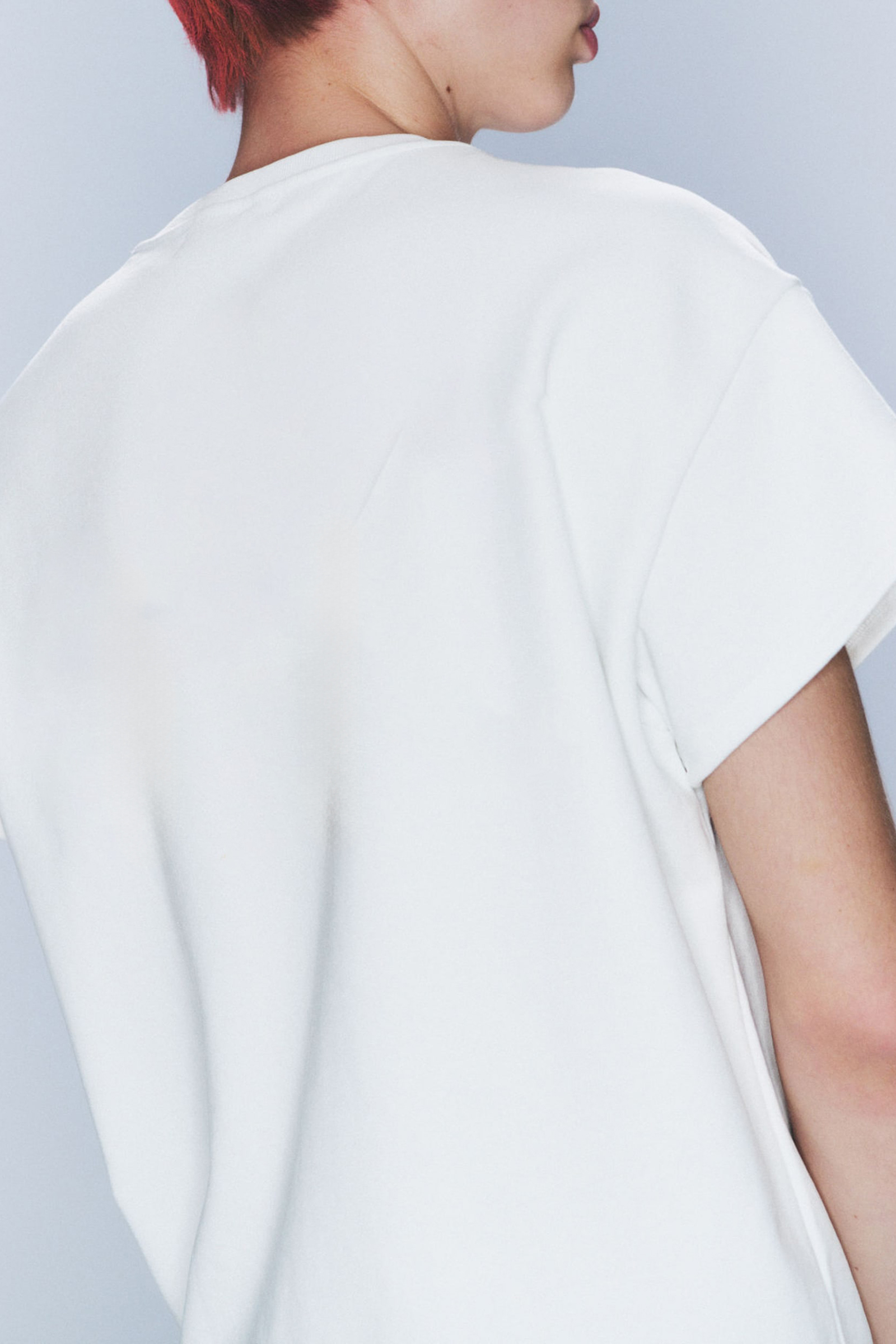 Cotton Dropped Shoulder T-Shirt