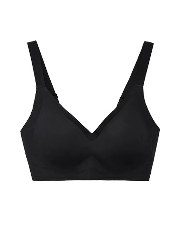 Breathable Comfortable Detachable Teardrop Molded Cup Seamless  Bra & Bralette