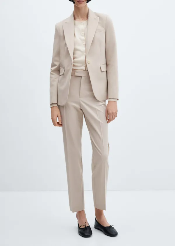 Straight suit pants