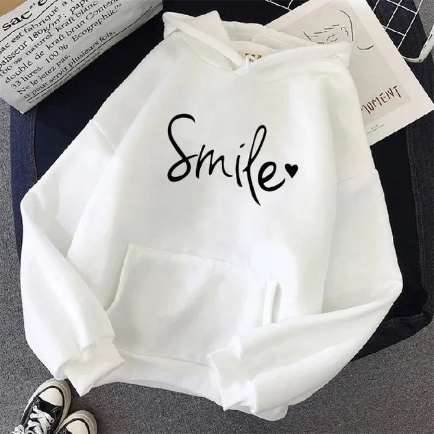 Casual Hoodie Text Letters Hoodie