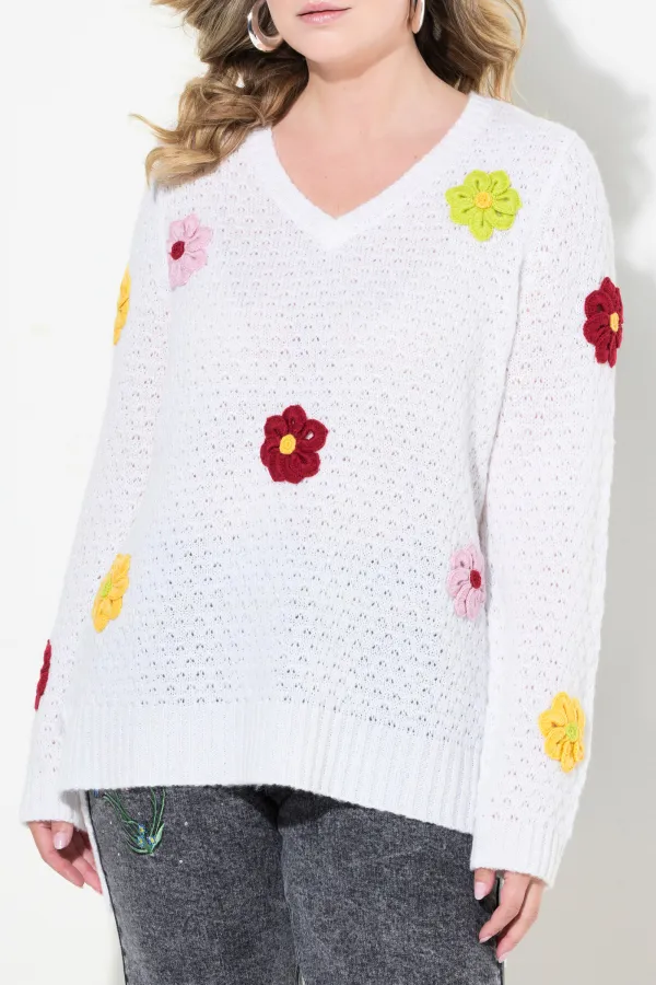 Ribbed V-Neck Sweater