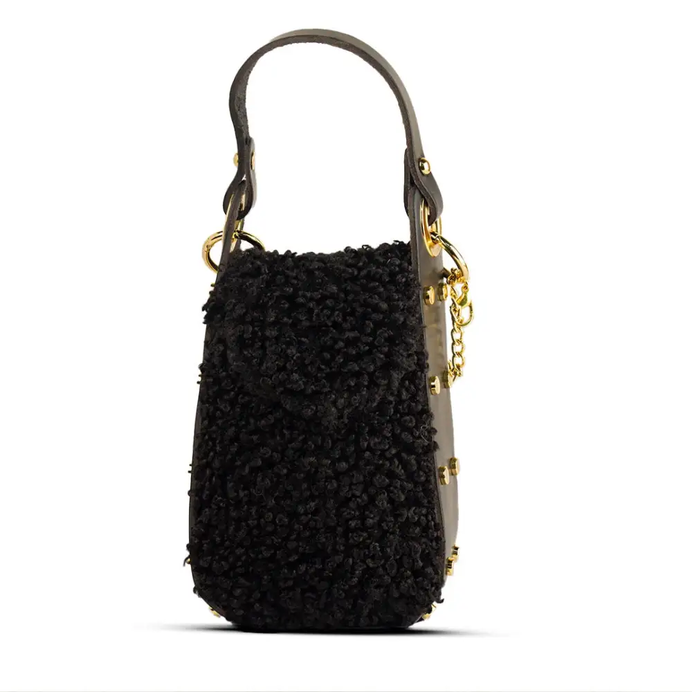Urban Handheld Fur Handbag