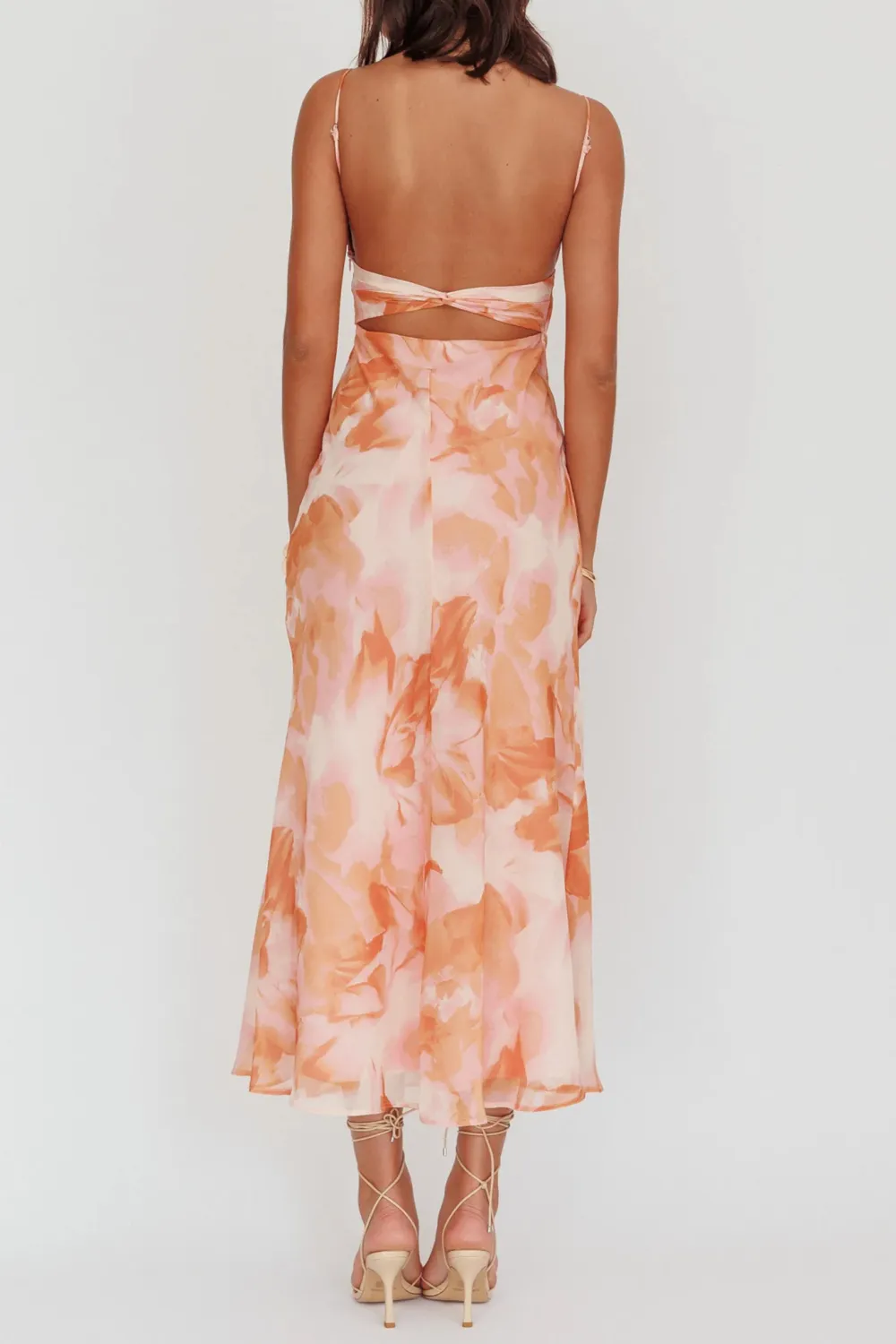 Fashionable Floral Casual Long Dress