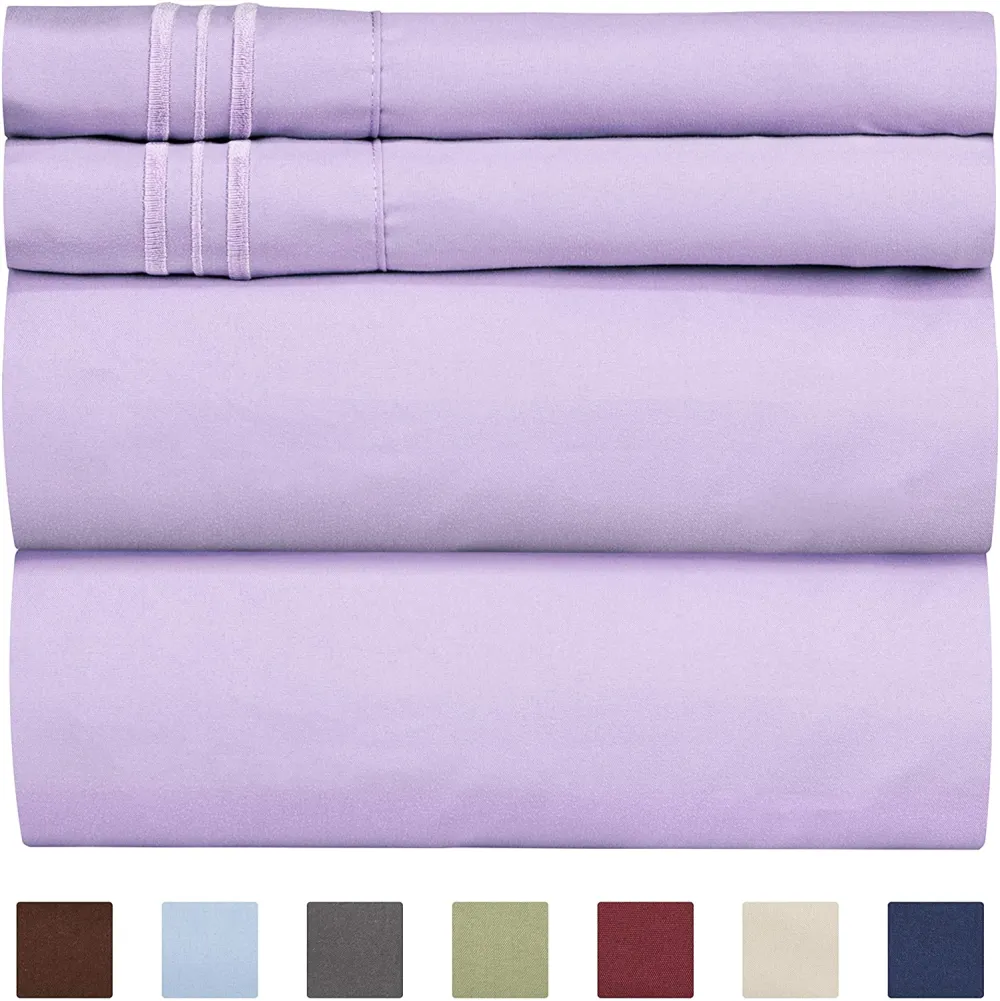 4/6 Piece Bed Sheets Set- Extra Soft - Deep Pockets - Easy Fit - Breathable /Cooling - Wrinkle Free