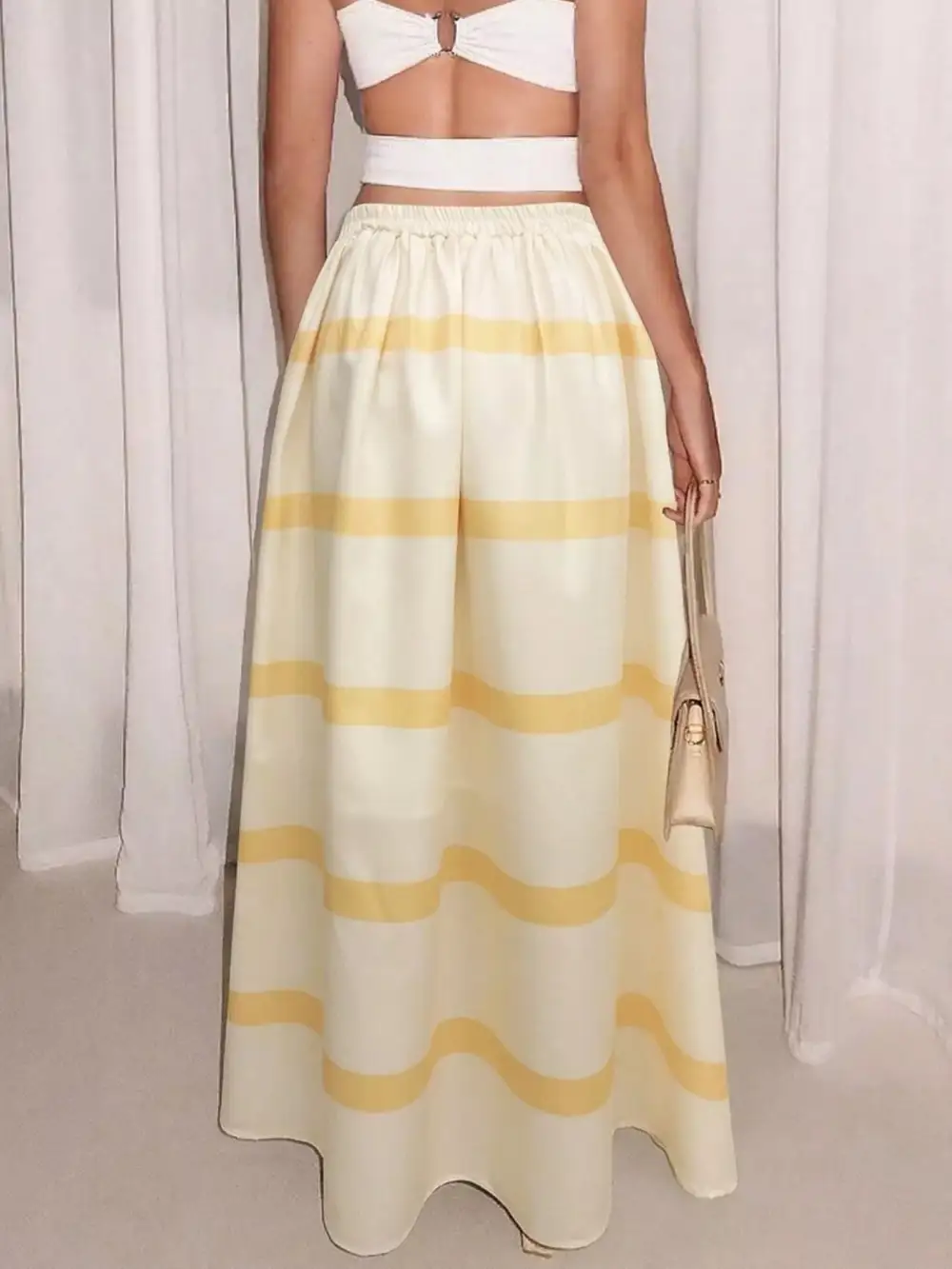 Striped Ed Maxi Skirt