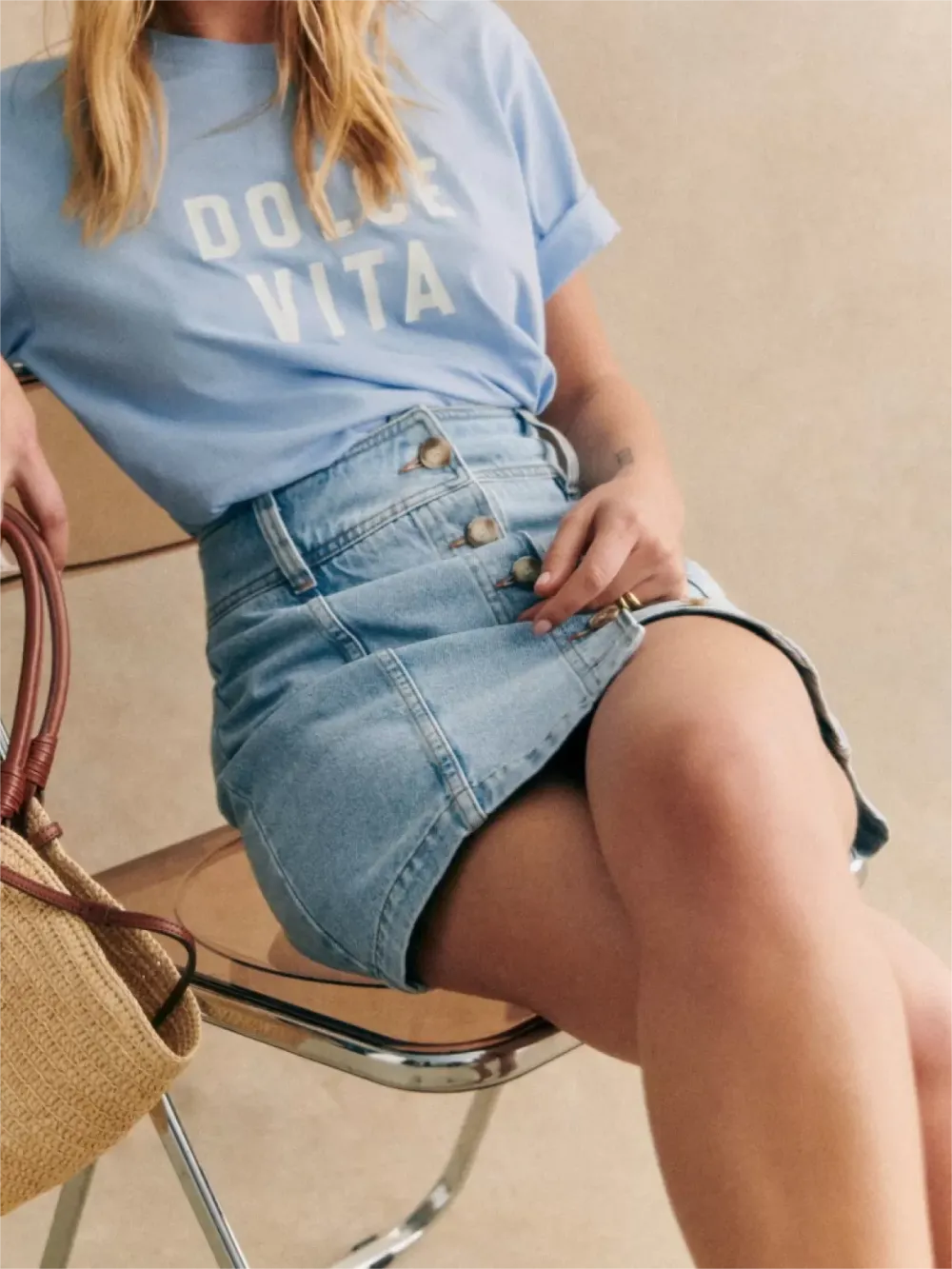 Short Suede Skirt