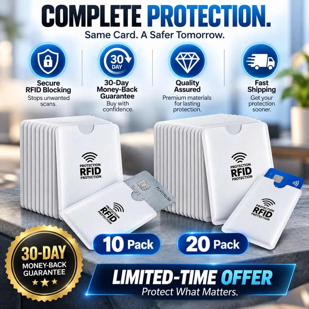 RFID Blocking Anti Theft Card Sleeves