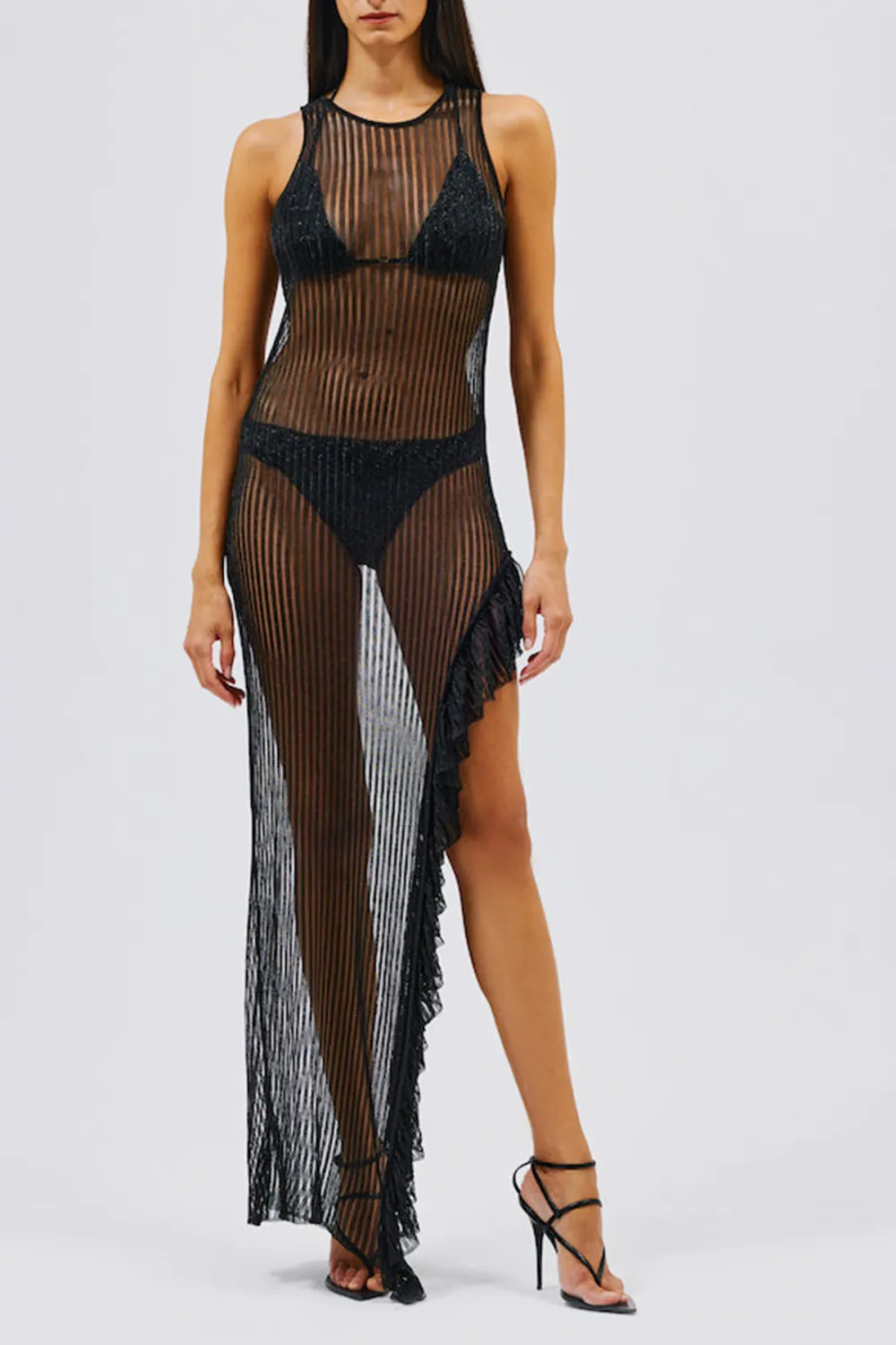 Sleeveless Maxi Dress-Black
