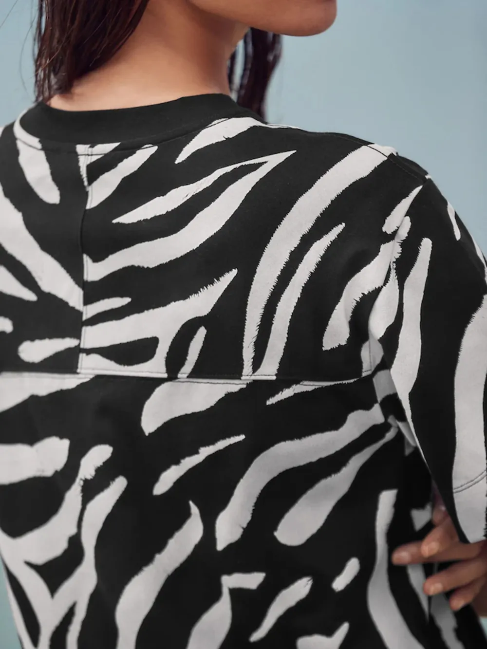 Classic Loose Breathable Zebra-Print Dress