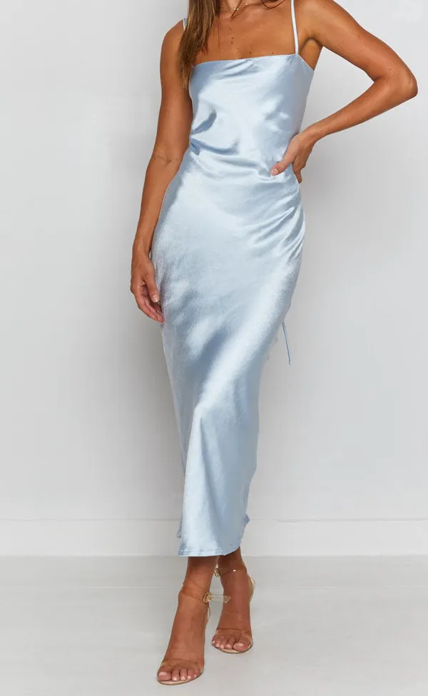 Satin Baby Midi Dress