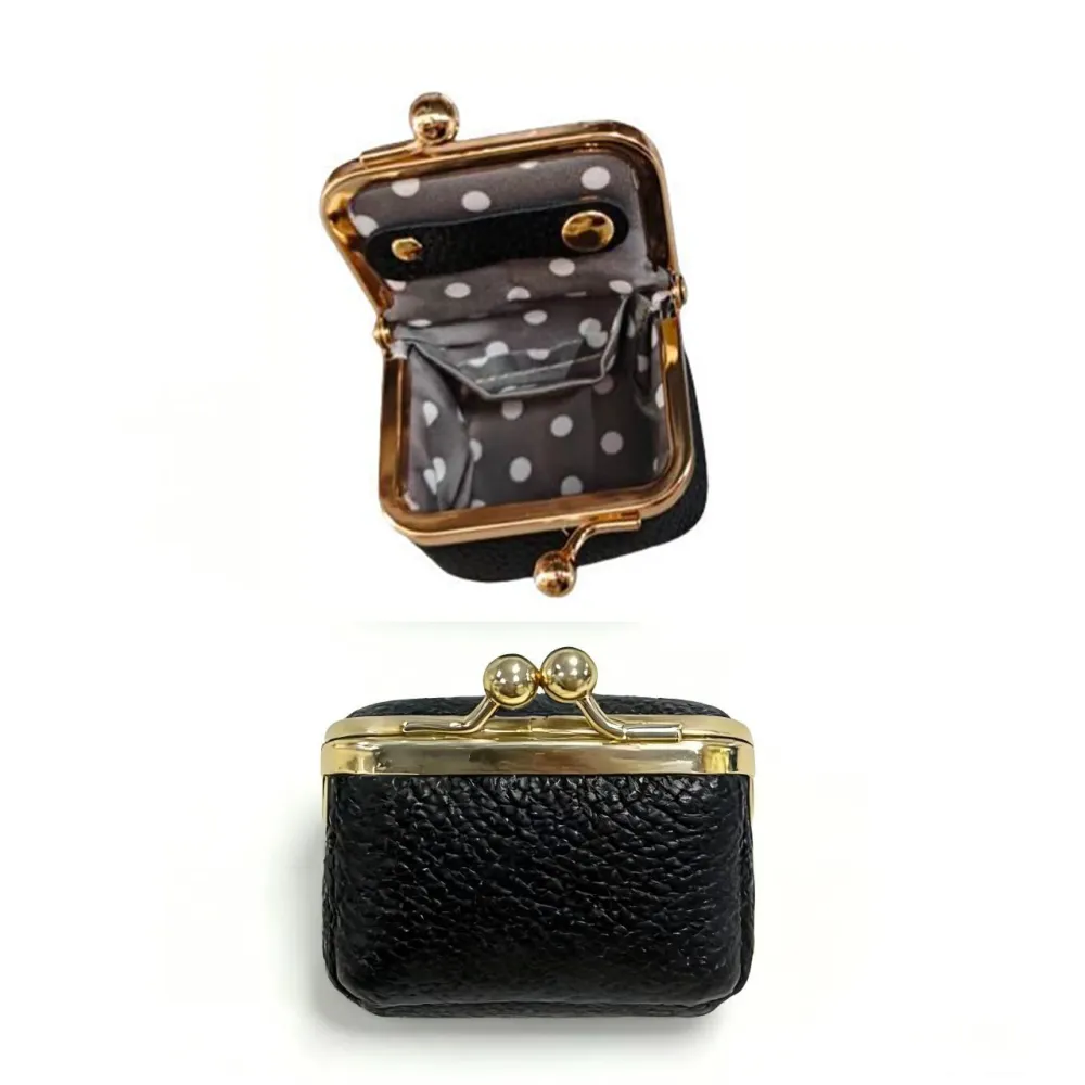 PU Leather Coin Purse Mini Jewelry Organizer for Rings Earrings Studs