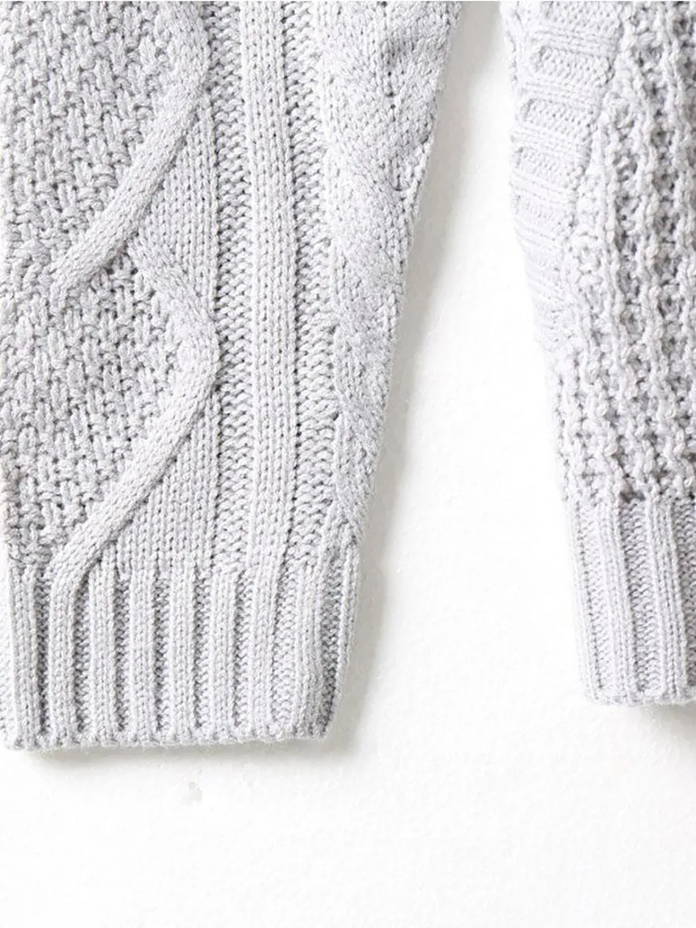 Button Up Turtleneck Cardigan