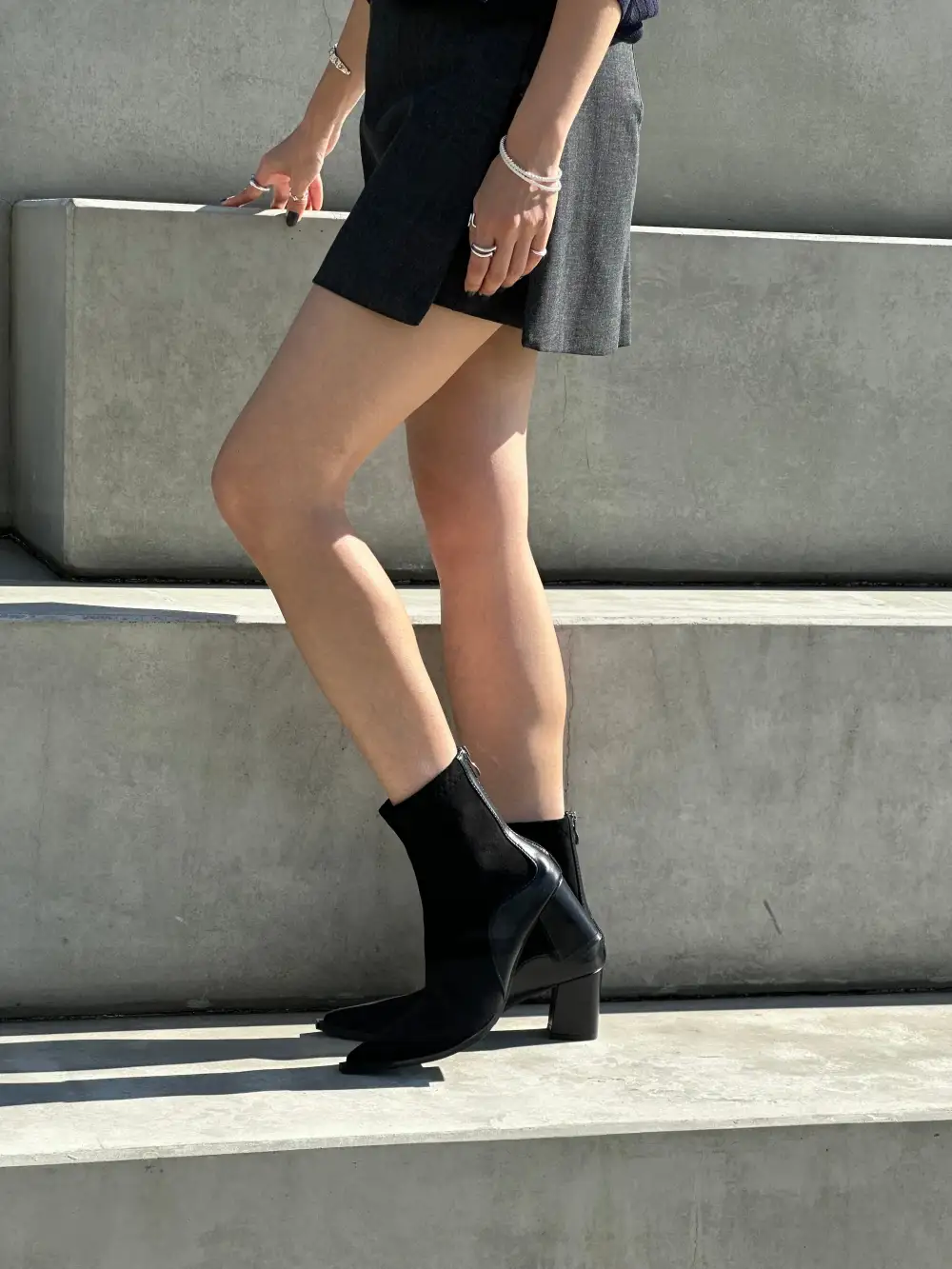 Lamb Leather Ankle Boots