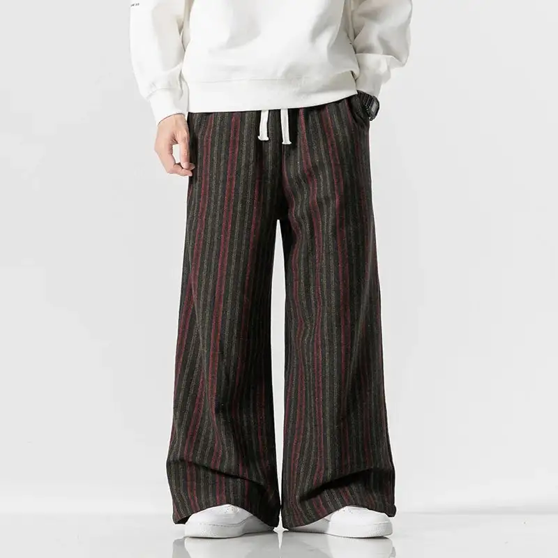 Men's Striped Relaxed Trousers