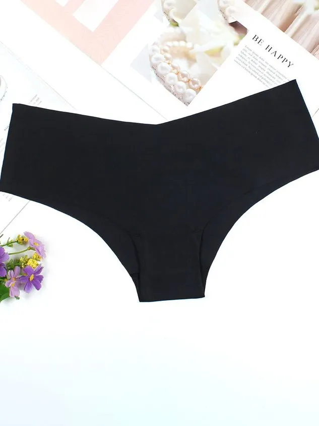 One piece seamless ice Casual Panty