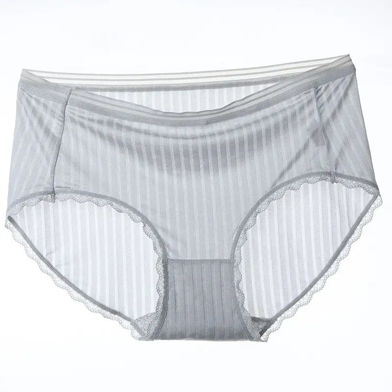 Plus Size High Waist Seamless Breathable Brief Panty