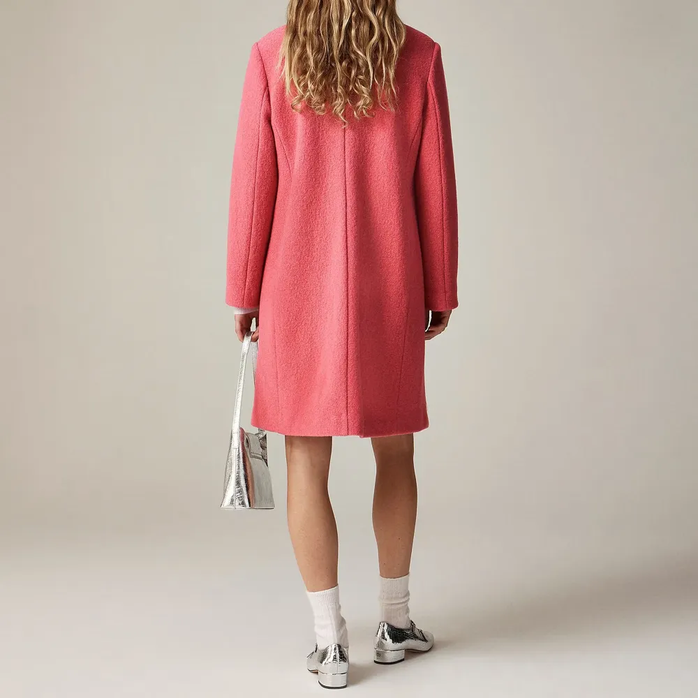 Double-Breasted Topcoat Wool Coats