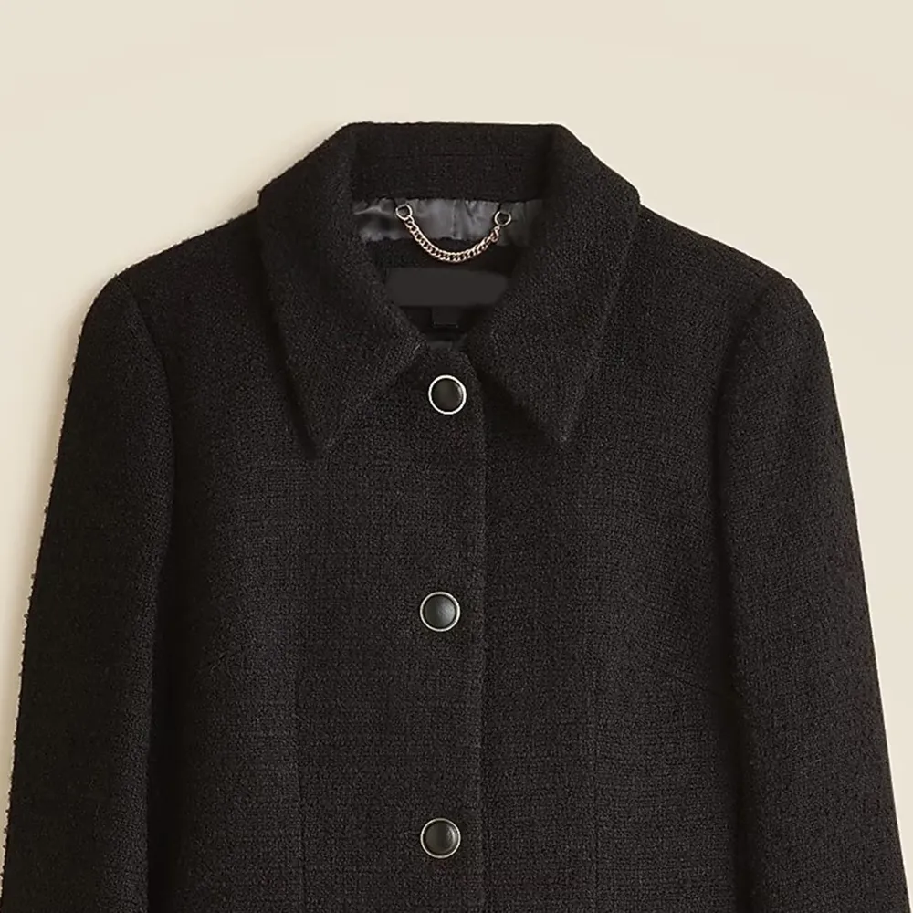 Button Front Wool Midi Coats