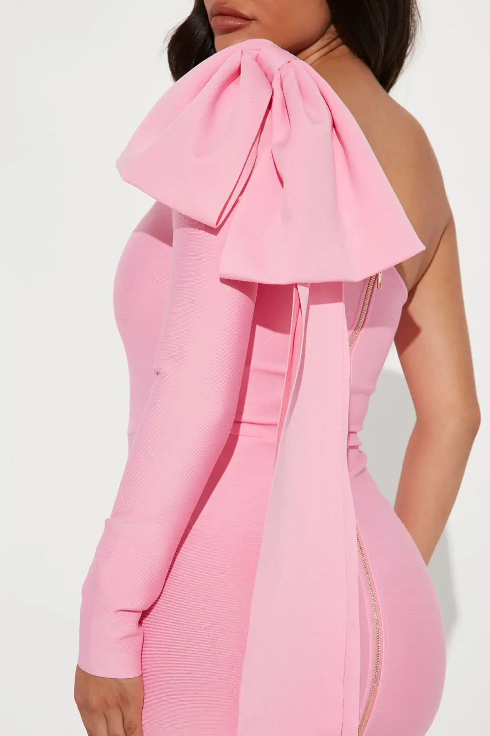 Perfectly Gifted Bandage Midi Dress - Pink