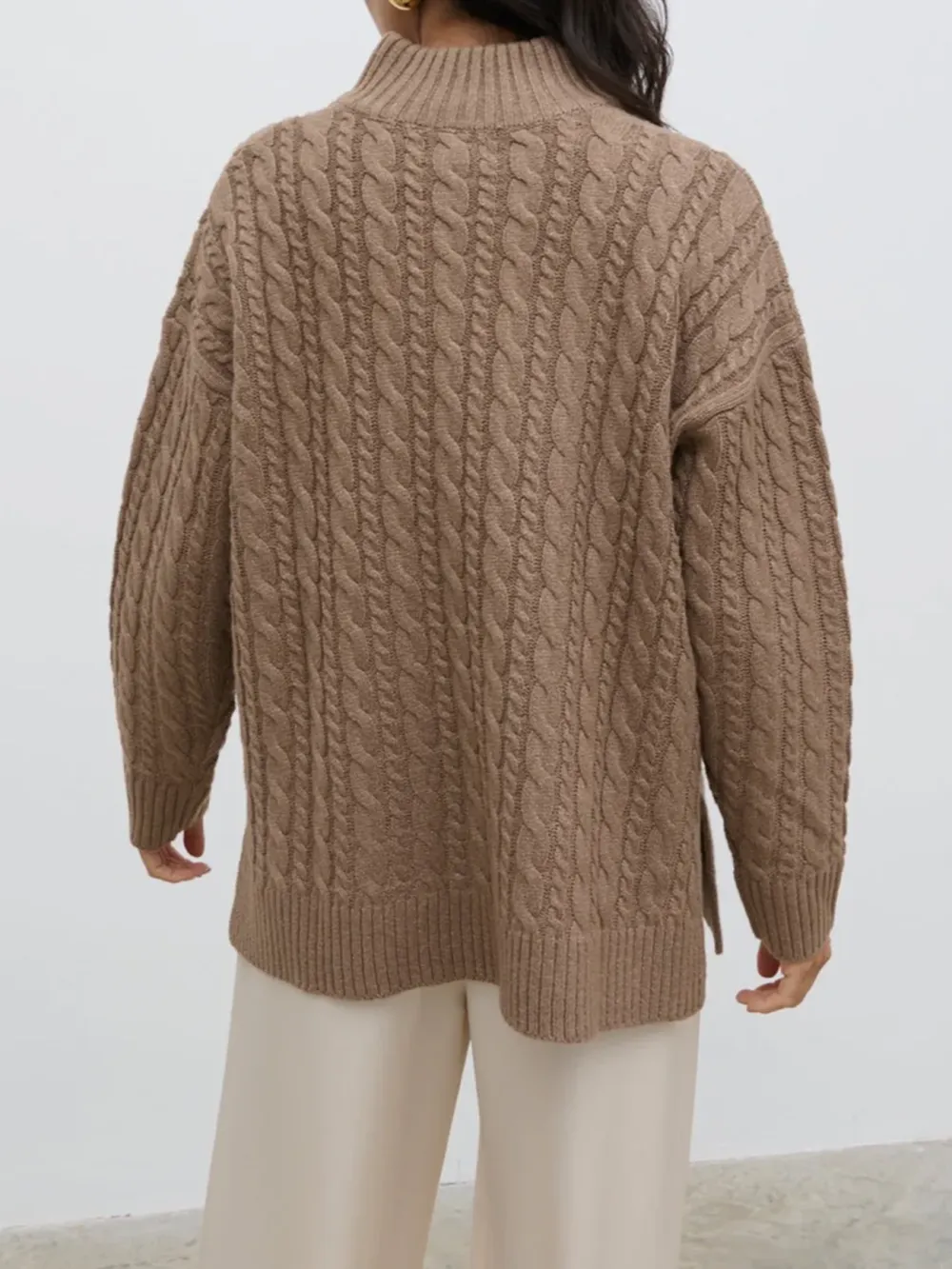Zip Collared Knit Jumper