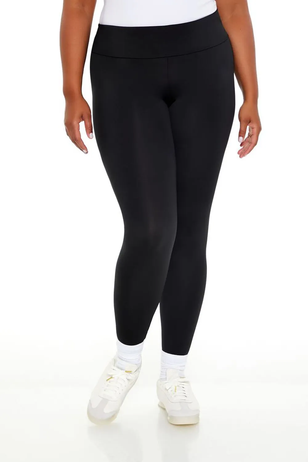 Plus Size Contour Sculpt Mid-Rise Leggings