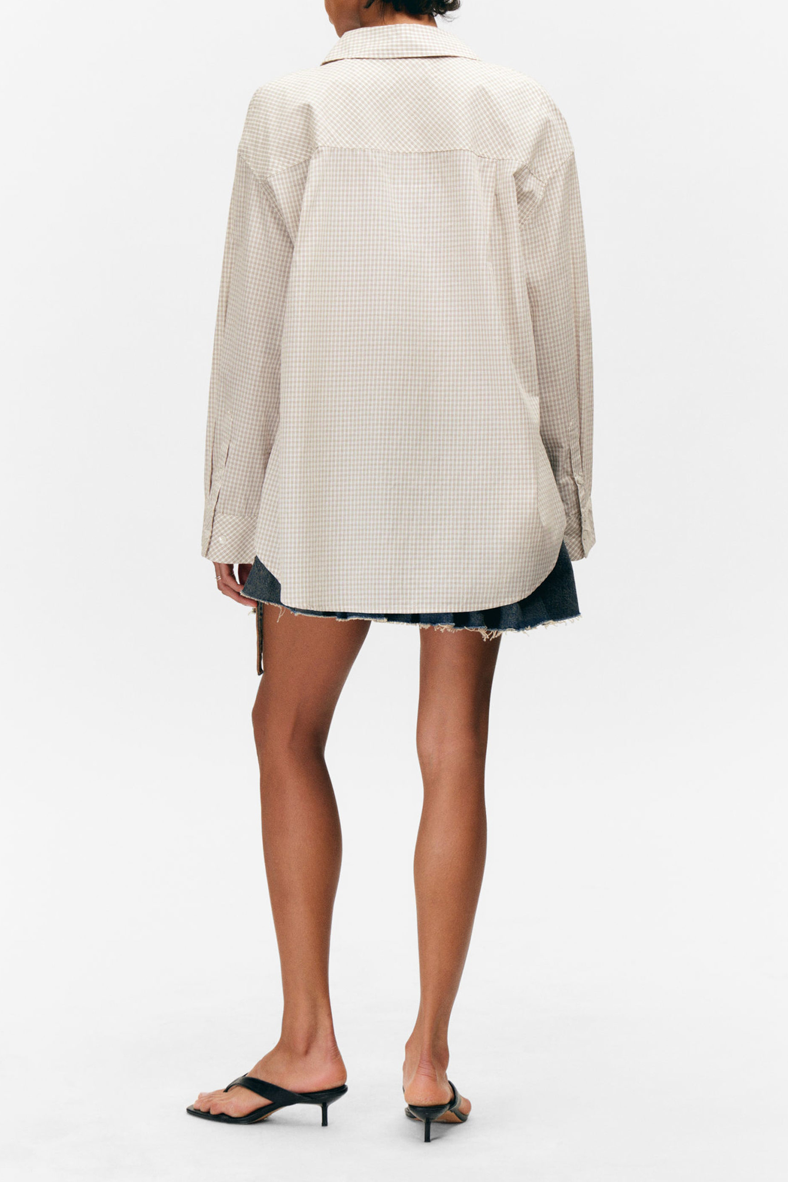 Button Up Drop Shoulder Shirt