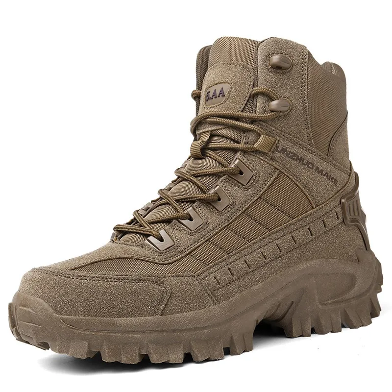 Men's Combat Boots Orthopedic Support Hiking Boots Waterproof Puncture-Resistant Work Boots