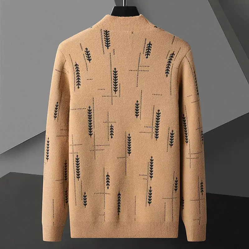 Pattern Knit Button Cardigan