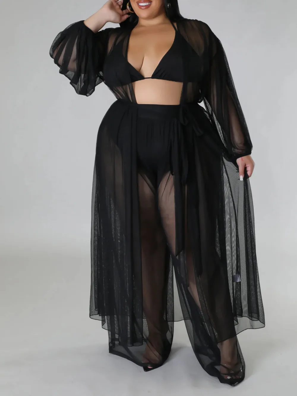 Women'S Fashion Plus-Size Tulle Suit