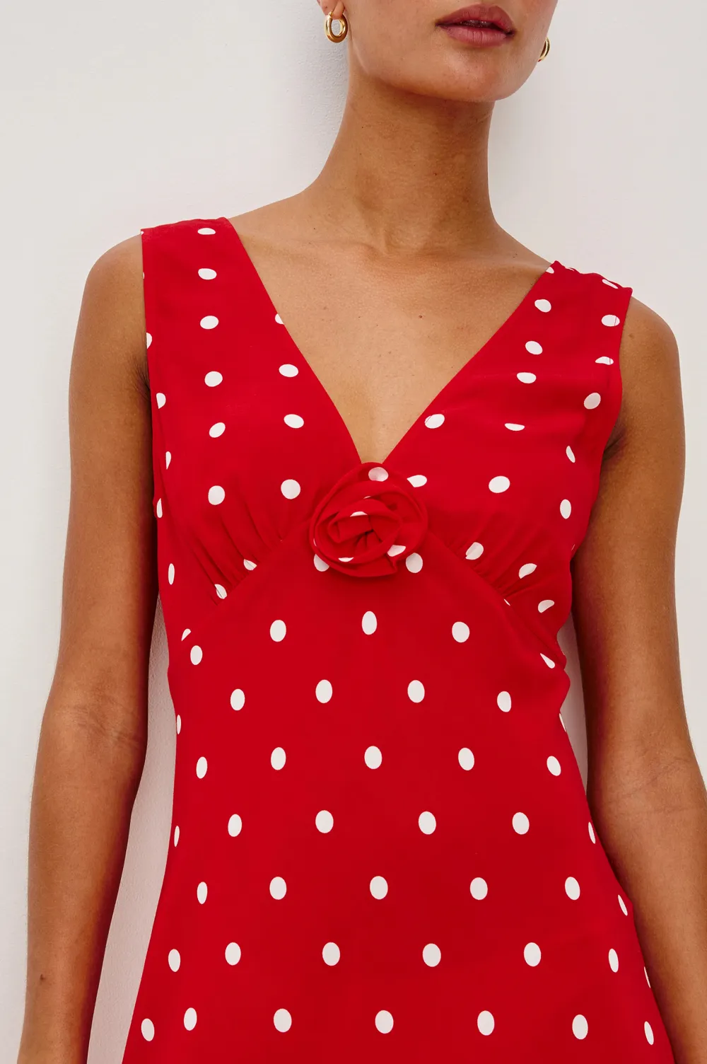 Retro Polka Dot V-Neck Elegant Dress